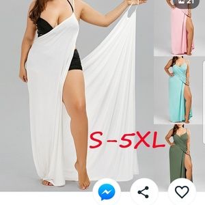 Beach cover up wrap dress